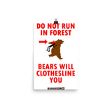 Bear Will Clothesline You Print