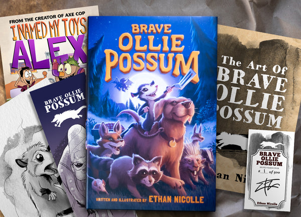 Brave Ollie Possum Premium Pack SOFTCOVER – Axe & Bear Wares
